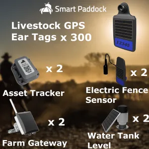 Bluebell Smart GPS Ear Tags IoT Bundle 300