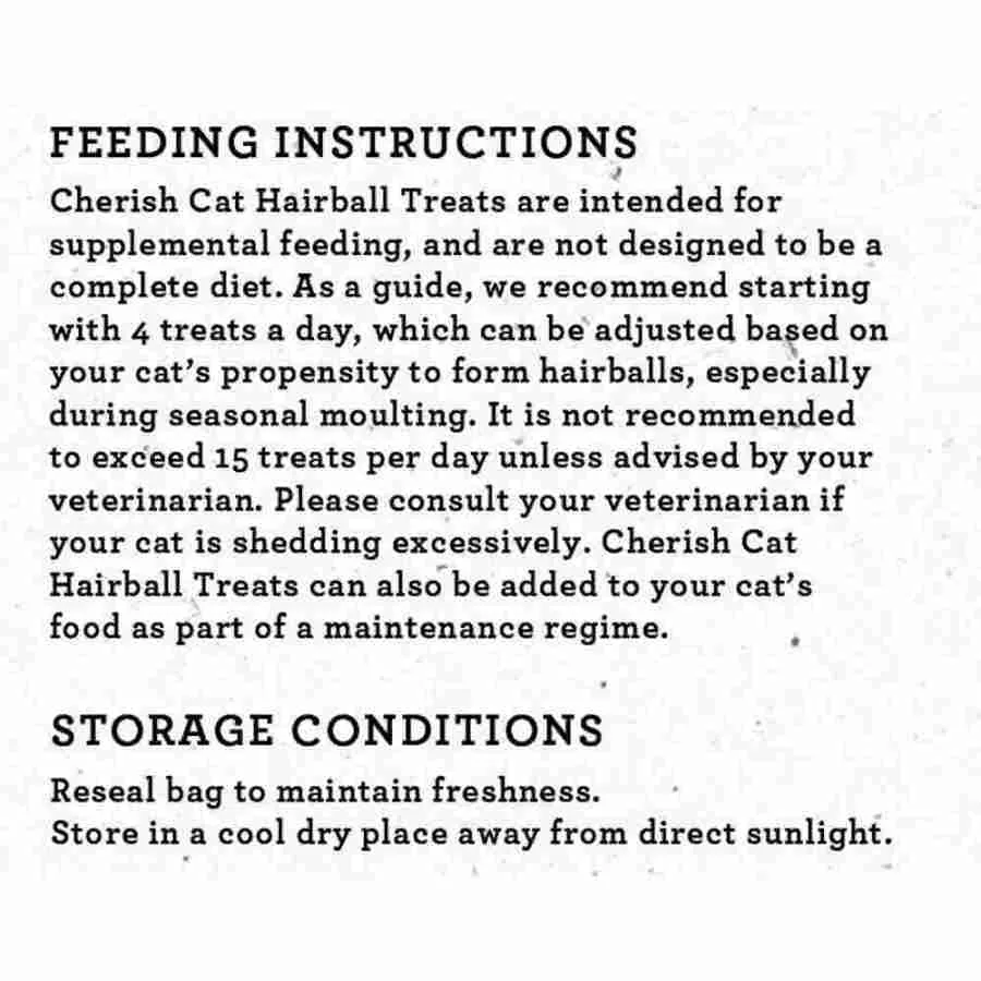 Cherish Hairball Control Cat Treats 120g