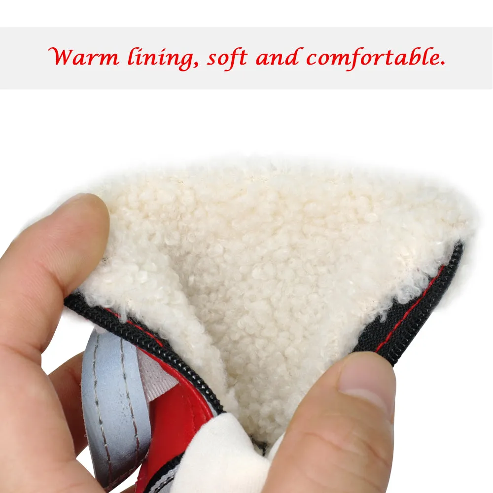Cute Front Zip Up Autumn Winter Footwear Small Dog Shoes