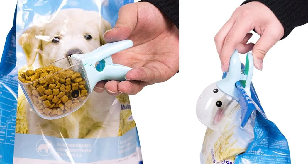 Cute Pet Food Scoop Plastic Duckbilled Multi Purpose Pet Feeder