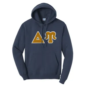 DU Navy Hoodie with Sewn On Letters