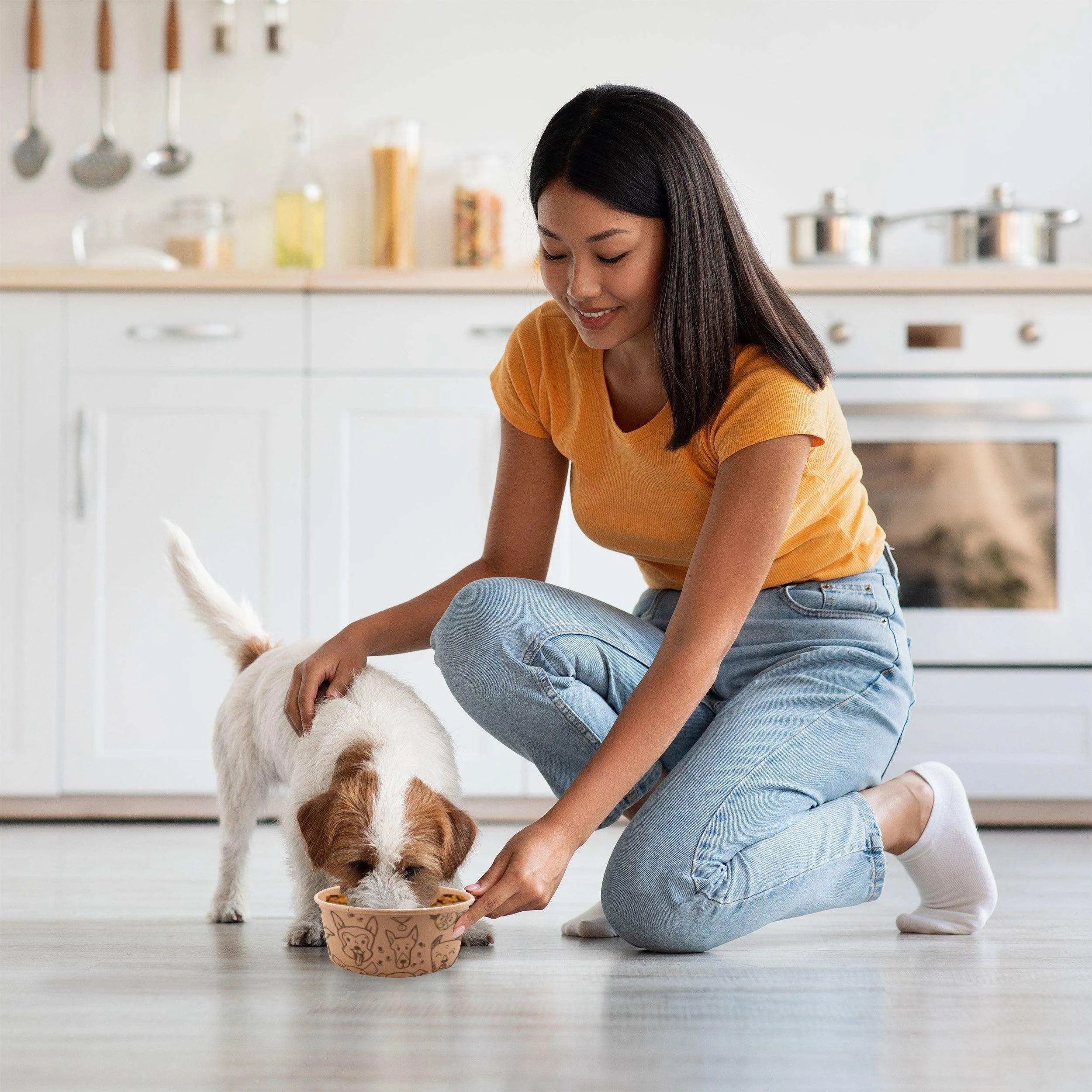 Hand-E Compostable Disposable Feeding Bowls for Dogs
