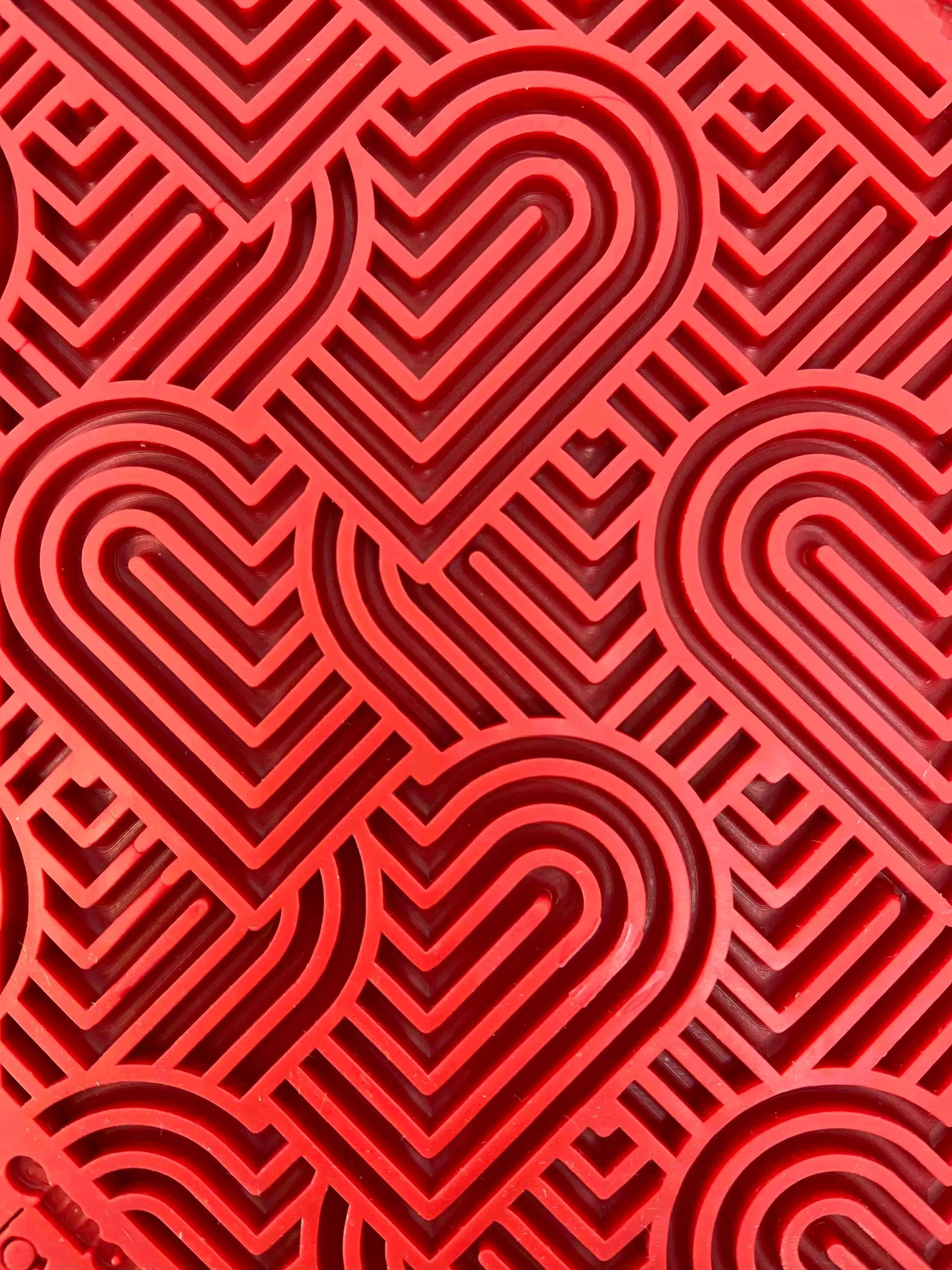 Heart Design Valentine Enrichment Lick Mat: Large
