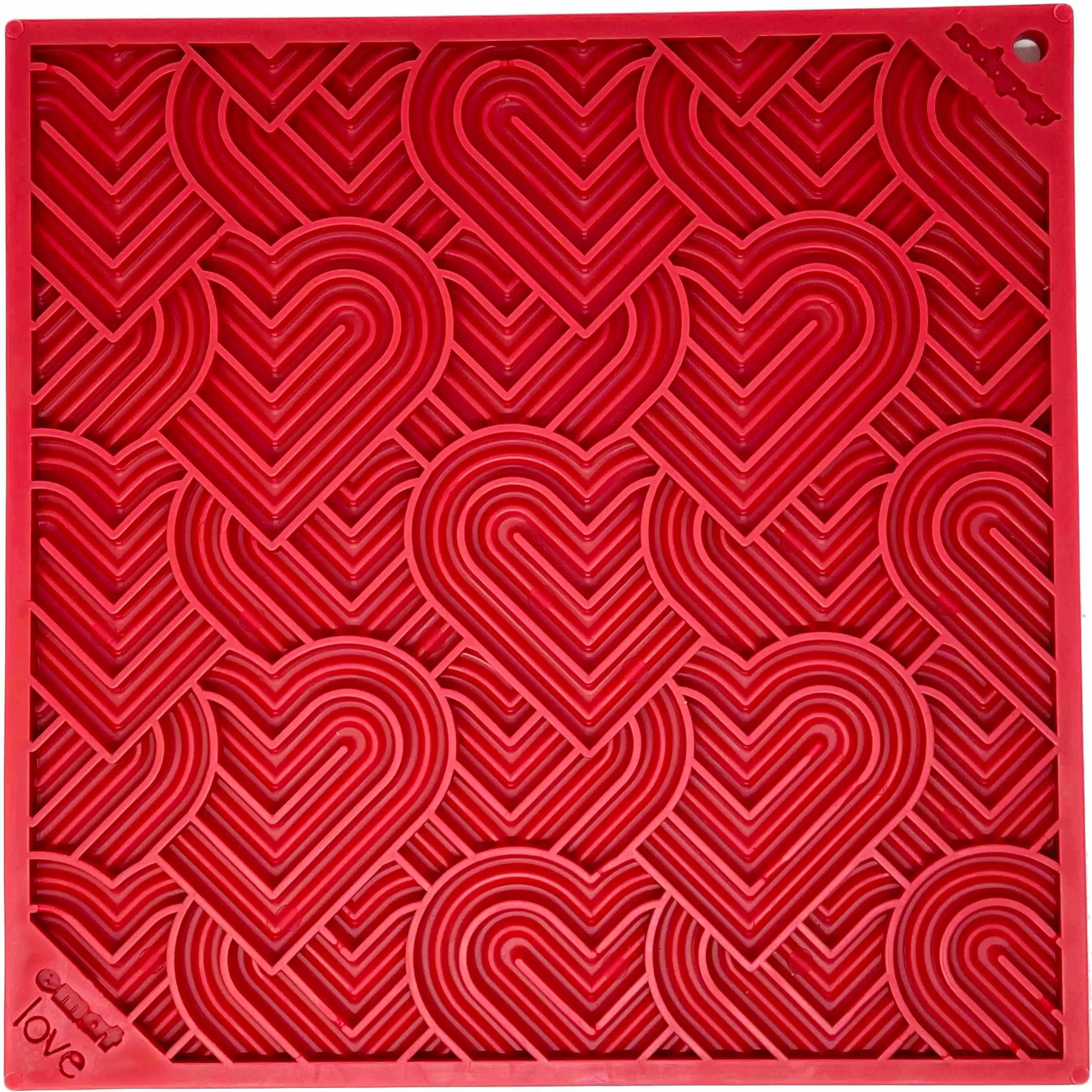 Heart Design Valentine Enrichment Lick Mat: Large