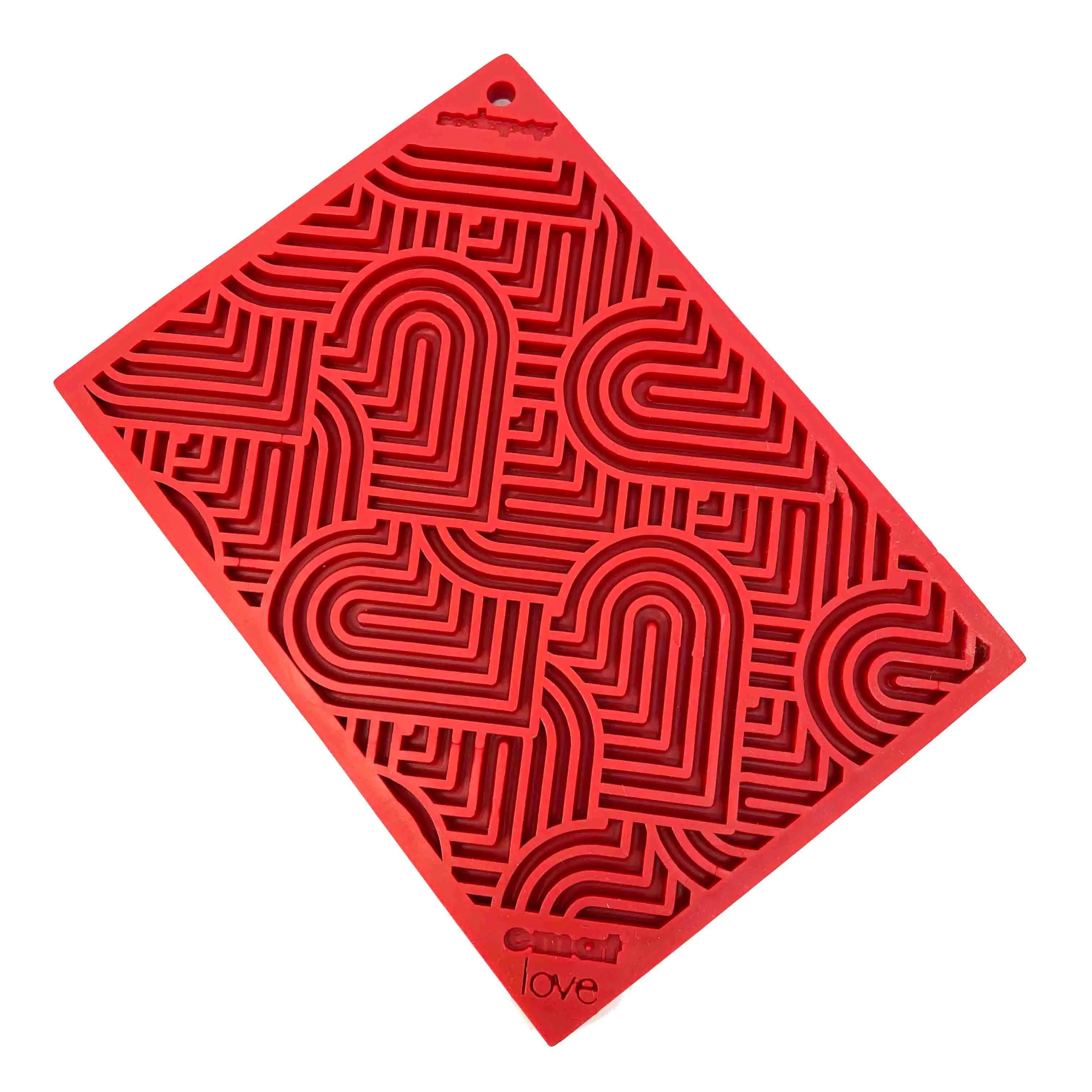 Heart Design Valentine Enrichment Lick Mat: Large