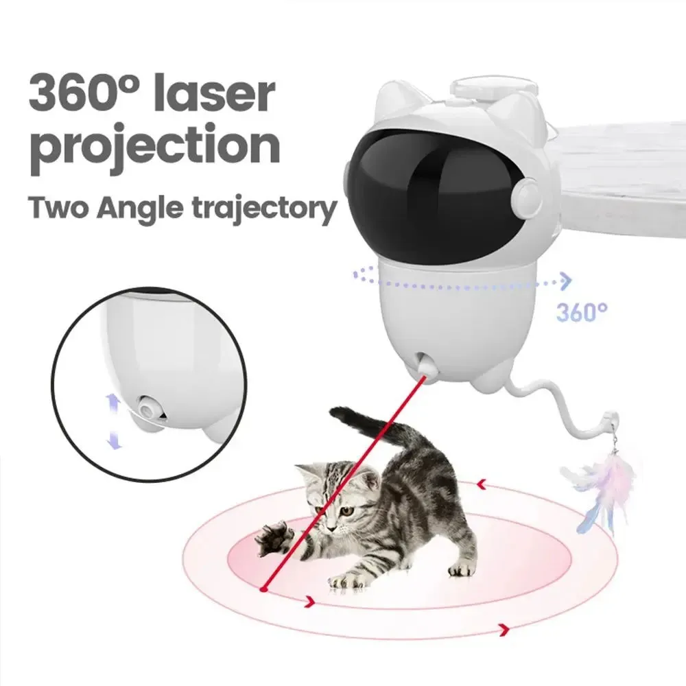 Intelligent Cat Laser Toy With Strong Screw Automatic Random Moving Toys