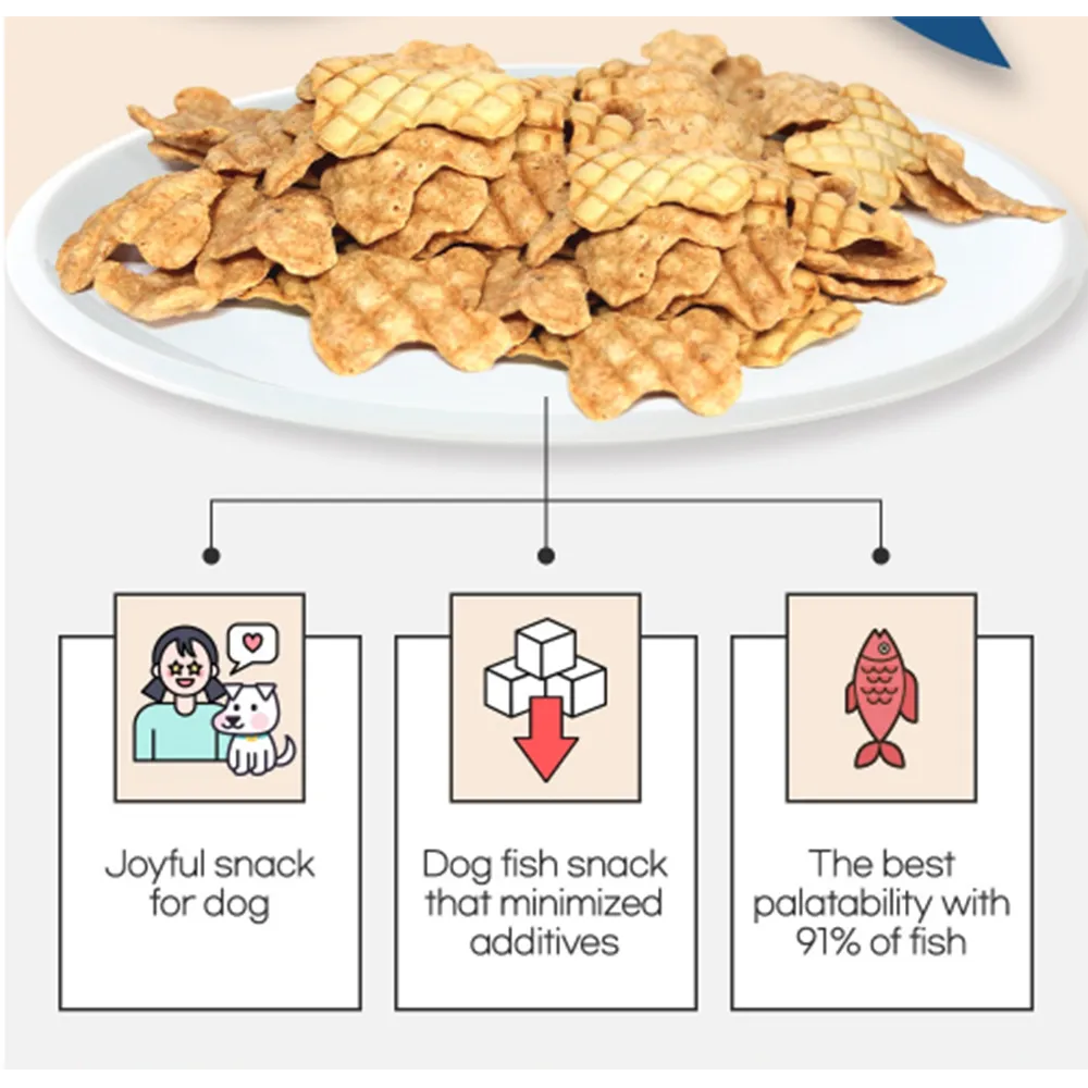 Korean Pet Food Dog Dried Fish Meat Snack Pollack 150g