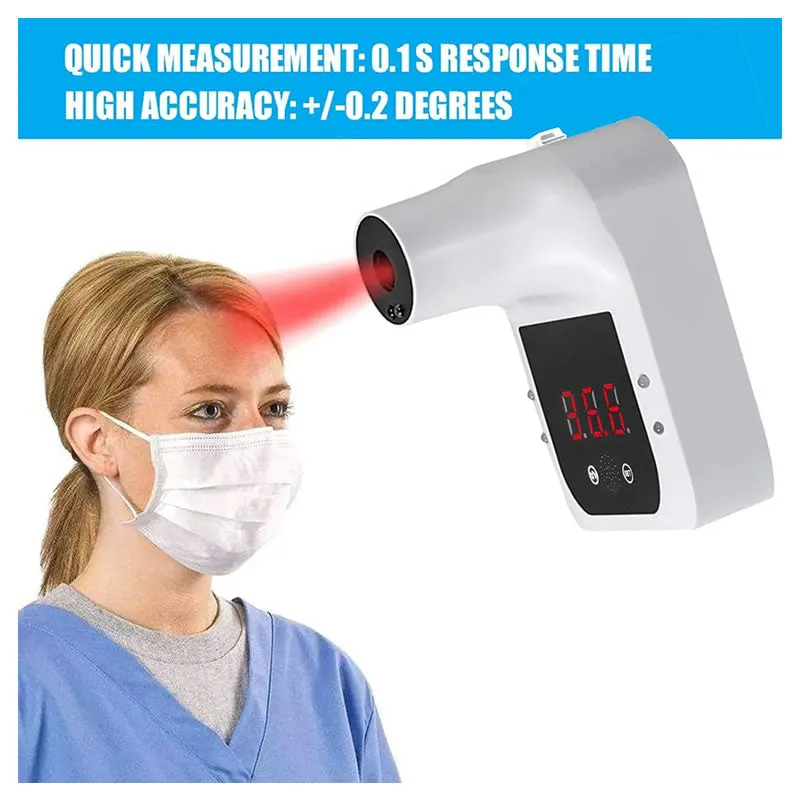 Lcd Display Wall-Mounted Infrared Thermometer -Gp-100
