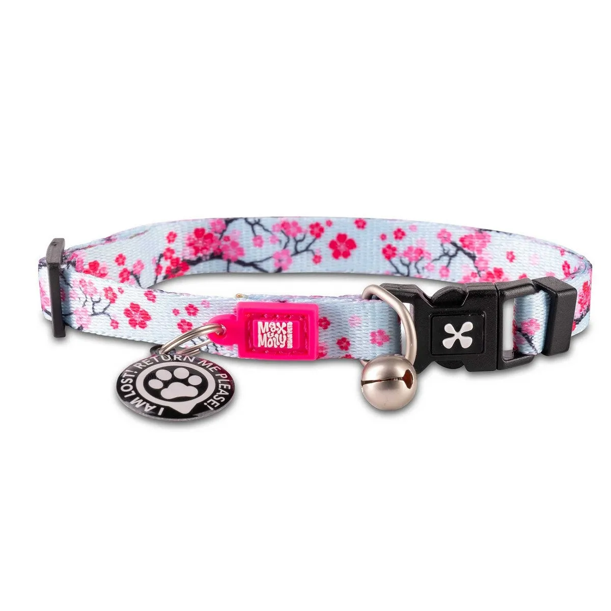 Max&Molly Smart ID Cat Collar Cherry Bloom