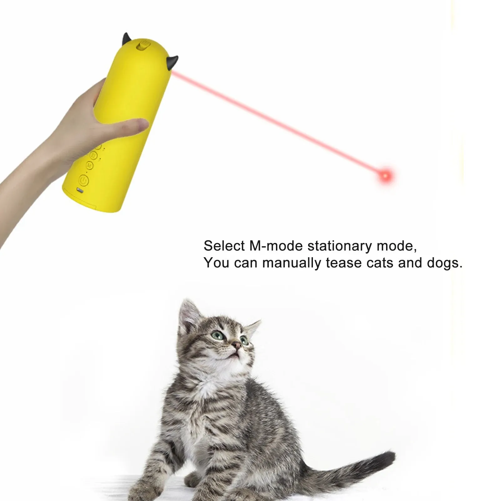 New Laser Cat Play Toy Cat Tickler Pet Toys Infrared Intelligent Automatic Self Hi Cat and Dog Toys Usb Rechargeable Adjustable