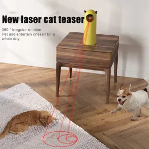 New Laser Cat Play Toy Cat Tickler Pet Toys Infrared Intelligent Automatic Self Hi Cat and Dog Toys Usb Rechargeable Adjustable