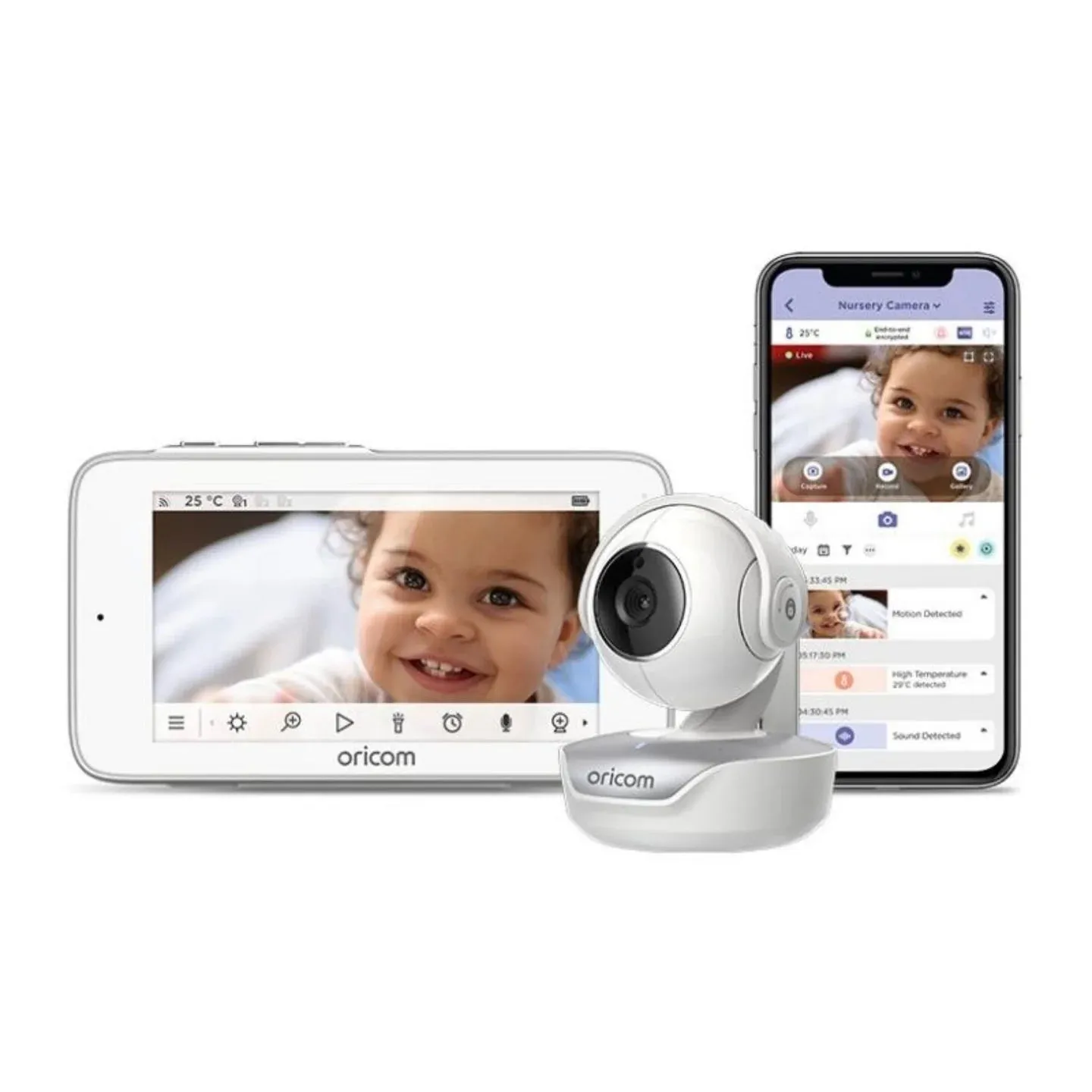 Oricom Hubble 5 Inch Touchscreen Baby Monitor