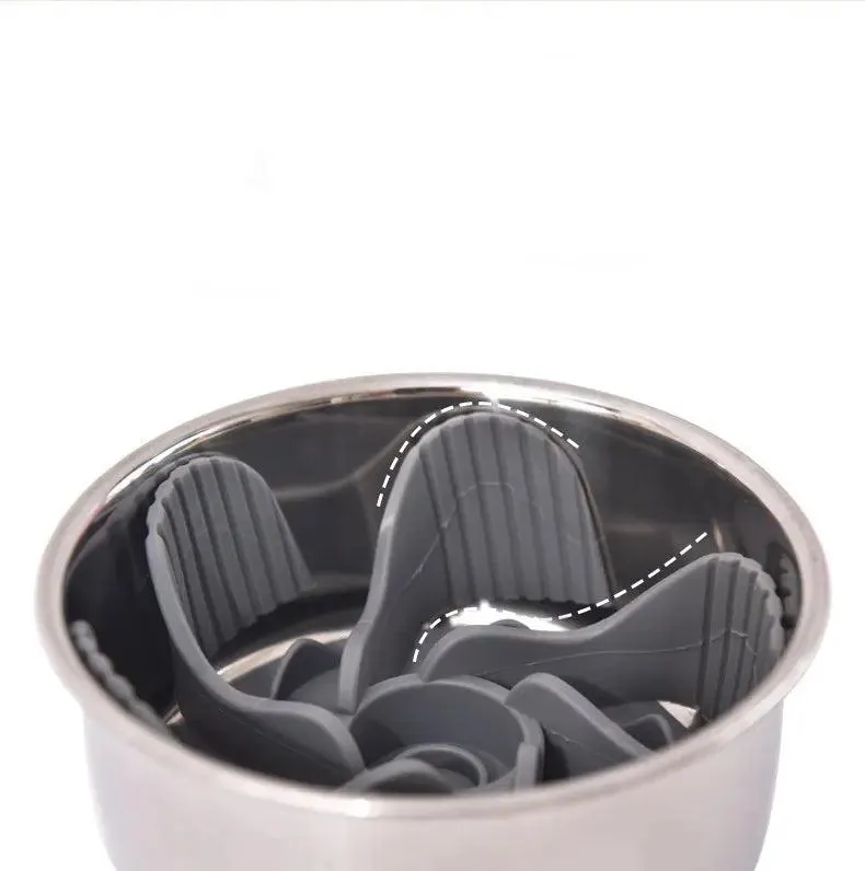 Pet Feeding Bowl  Slow Food Plate Stainless Steel