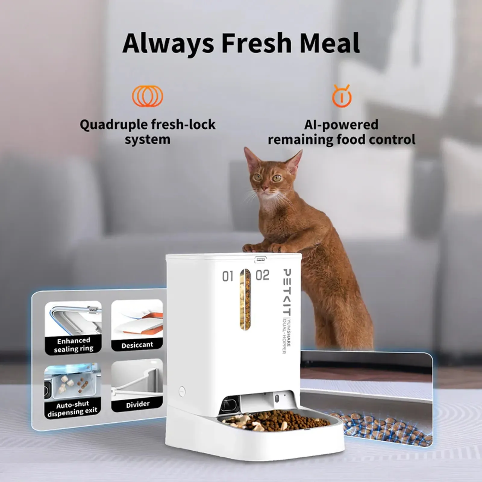 Petkit - YumShare Gemini Smart Pet Feeder (with Camera)