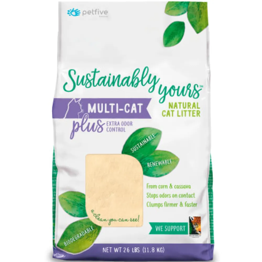 Sustainably Yours Multi Cat Plus Unscented Mixed Granules Cat Litter