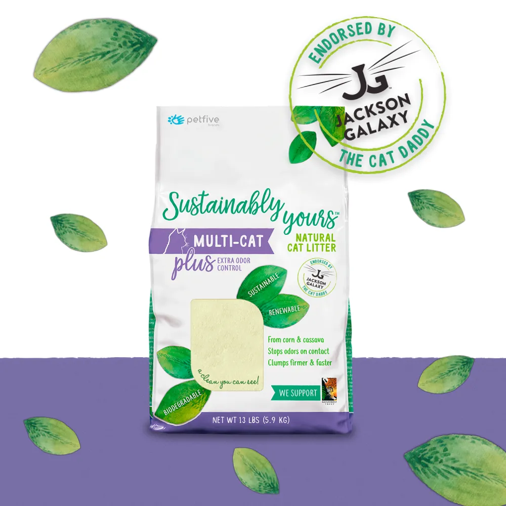Sustainably Yours Multi Cat Plus Unscented Mixed Granules Cat Litter