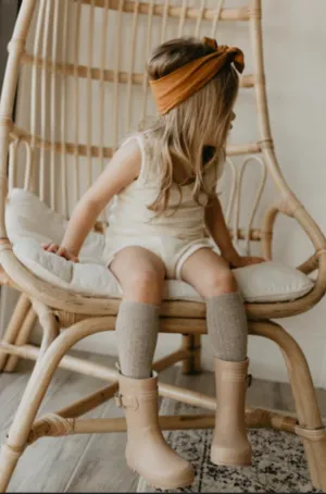 Tan Rain Boot
