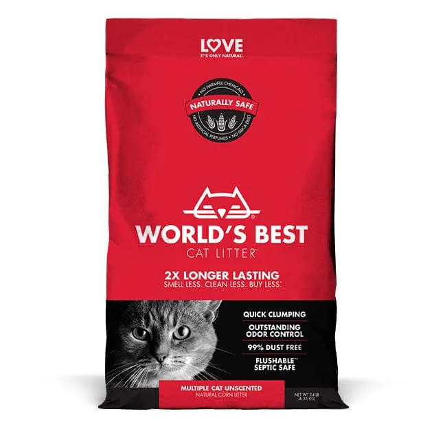 World's Best Cat Litter Multiple Cat Clumping Formula Cat Litter